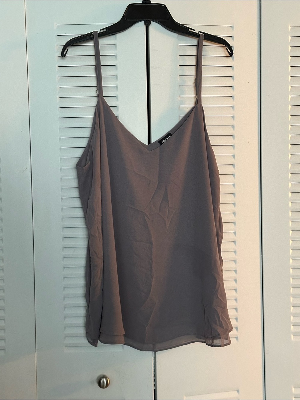 Torrid Taupe V-Neck Spaghetti Strap Cami